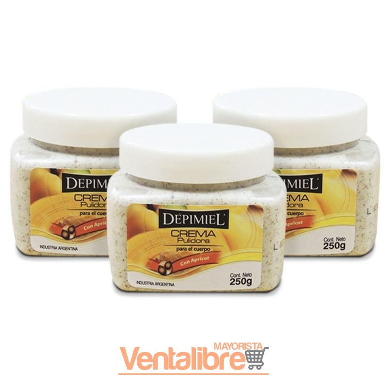 CREMA EXFOLIANTE PULIDORA POST DEPILACIÓN DE 250GR. 