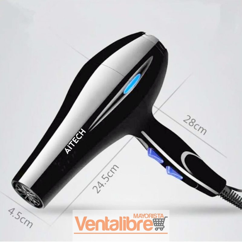SECADOR DE CABELLO PROFESIONAL FRIO CALOR 2 VEL. CON IONIZADOR - Image 2