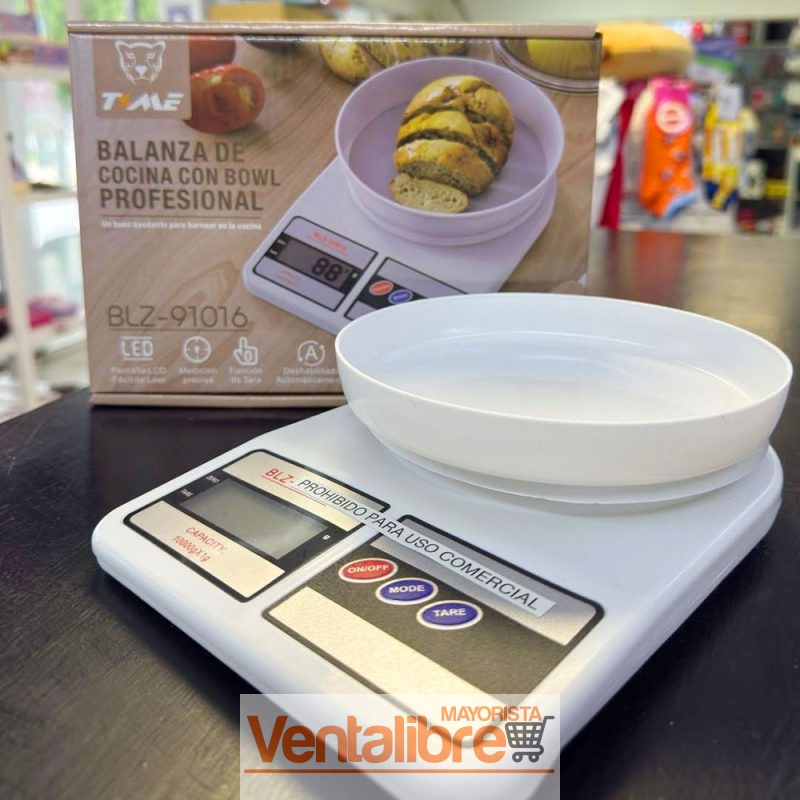 BALANZA DE COCINA DIGITAL PROFESIONAL CON BOWL 10KG.
