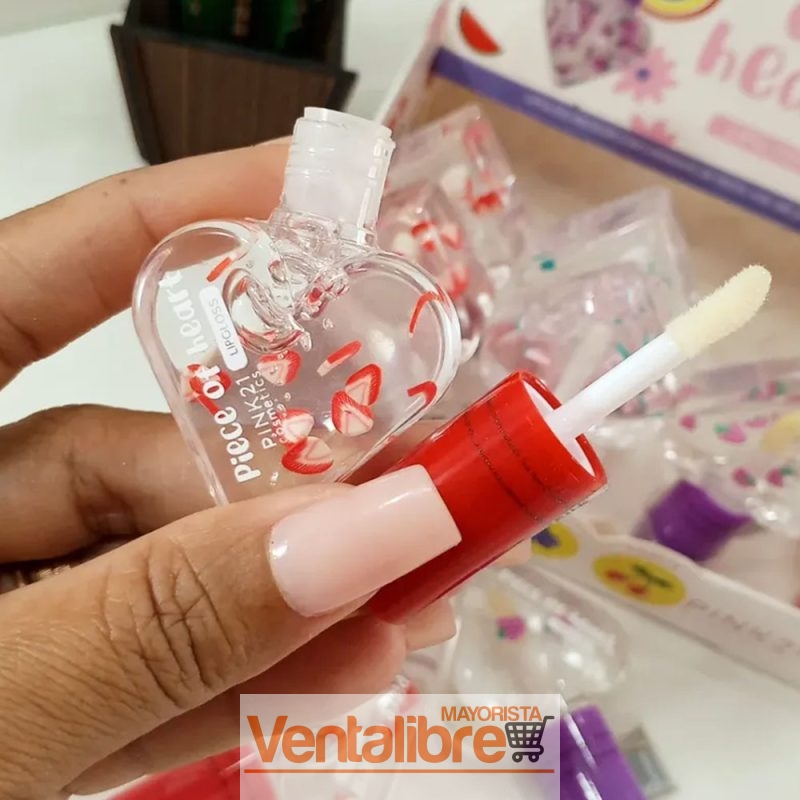 BRILLO LABIAL PIECE OF HEART 4 SABORES