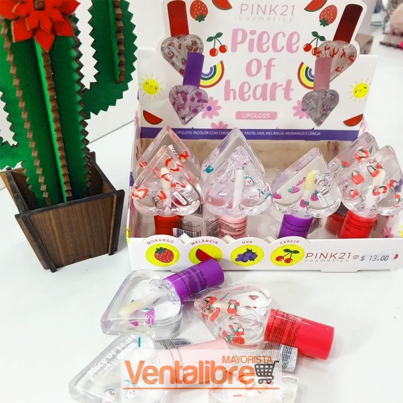 BRILLO LABIAL PIECE OF HEART 4 SABORES - Imagen 2