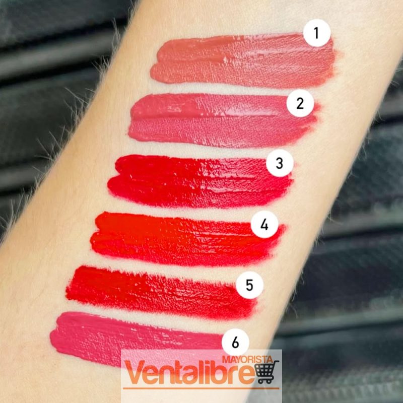 BRILLO LABIAL MATTE FINISH LARGA DURACIÓN (24 HS) MATTE 6 COLORES - Imagen 2