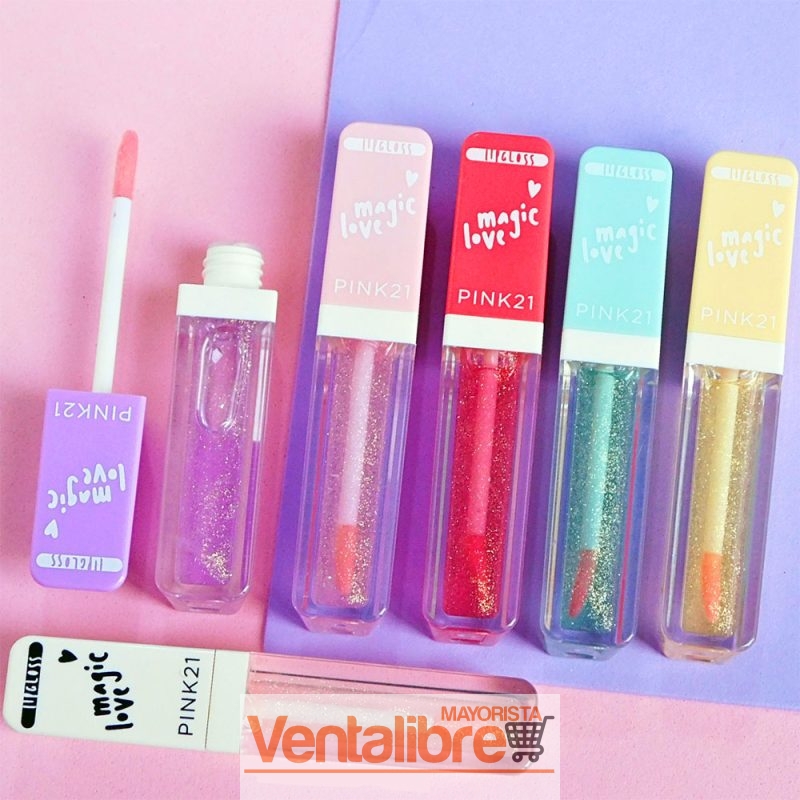 BRILLO LABIAL MÁGICO CON EFECTO BRILLOSO 6 TONOS
