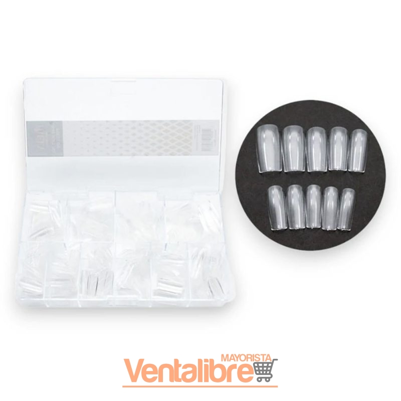 TIPS SOFT GEL PRESS ON FORMA CUADRADA X 500 PCS. - Imagen 2