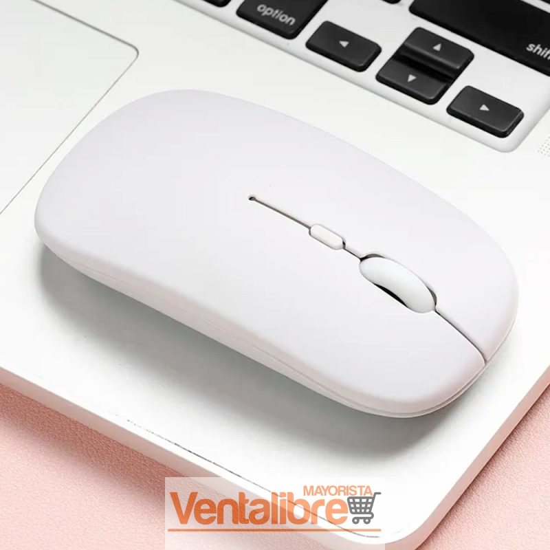 MOUSE INALÁMBRICO 2.4GZ 4D BLANCO Y NEGRO