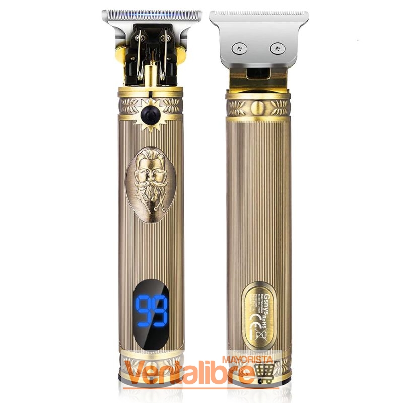 CORTAPELO PROFESIONAL INALÁMBRICA VINTAGE T9 CON VISOR
