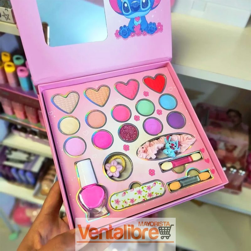 SET DE MAQUILLAJE INFANTIL COMPLETO DE STITCH