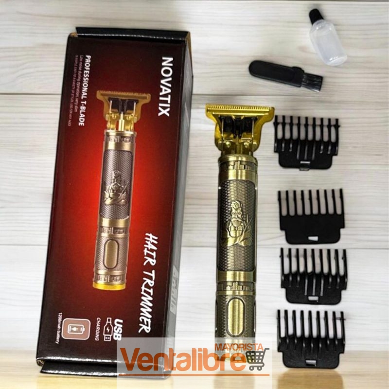 CORTA PELO/BARBA/PATILLA RECARGABLE BARBERO T9