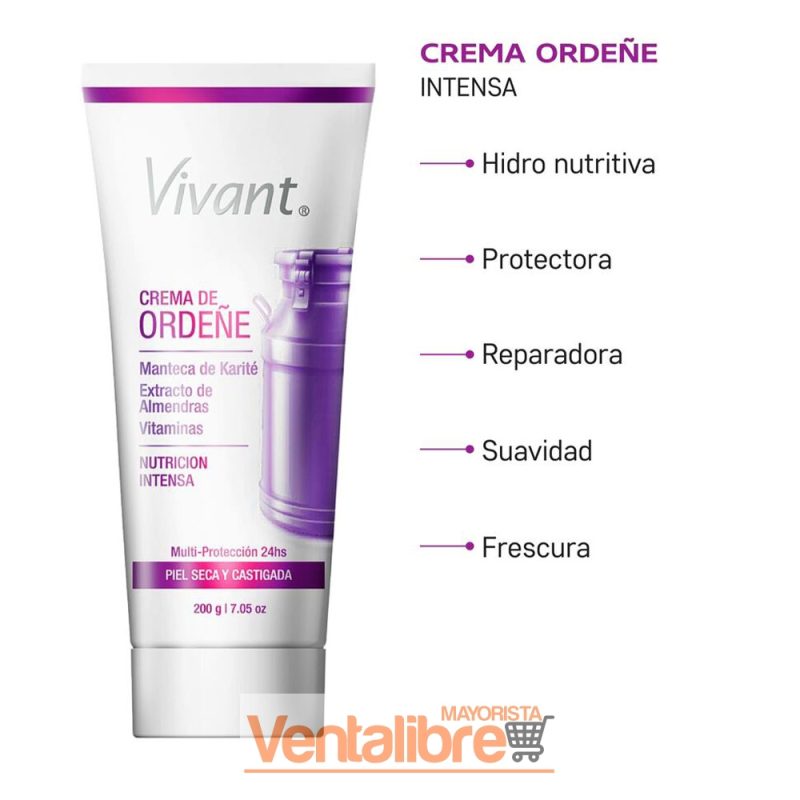 CREMA DE ORDEÑE CON VITAMINAS Y EXTRACTO DE ALMENDRAS 200 GRS. - Imagen 2