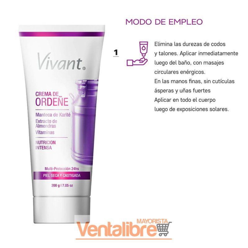 CREMA DE ORDEÑE CON VITAMINAS Y EXTRACTO DE ALMENDRAS 200 GRS. - Imagen 3