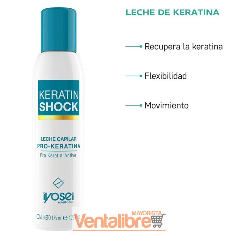 LECHE CAPILAR KERATIN SHOCK PRO-KERATINA 125 ML. - Imagen 2