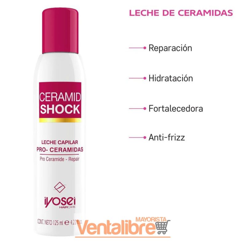 LECHE CAPILAR CERAMIDA SHOCK PRO-CERAMIDAS 130 ML. - Imagen 2