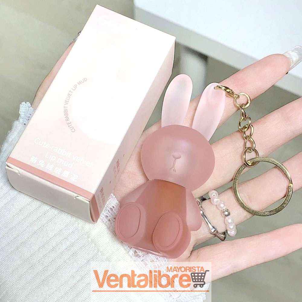 LABIAL LÍQUIDO MATTE BUNNY VELVET GEGE BEAR LLAVERO - Imagen 3