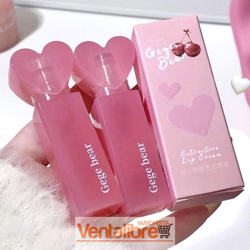 BÁLSAMO LABIAL HIDRATANTE SABORIZADO HEART GEGE BEAR