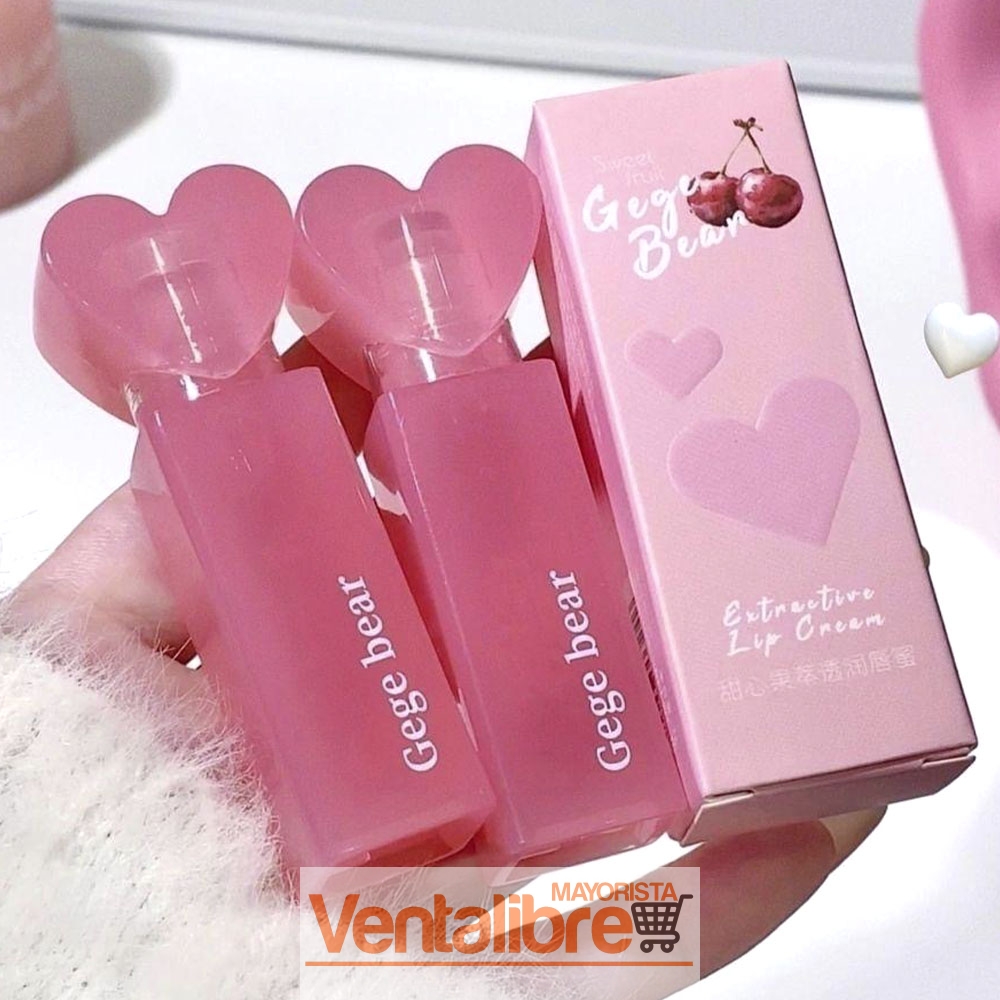 BÁLSAMO LABIAL HIDRATANTE SABORIZADO HEART GEGE BEAR