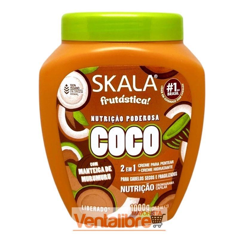 MÁSCARA CAPILAR COCO 2 EN 1SKALA X 1 KG.