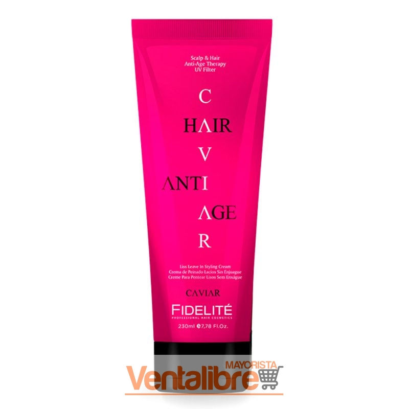 CREMA DE PEINAR LACIOS CAVIAR SIN ENJUAGUE X 230 ML. FIDELITE
