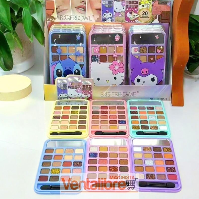 PALETA DE SOMBRAS EN FORMA DE CELULAR 20 COLORES
