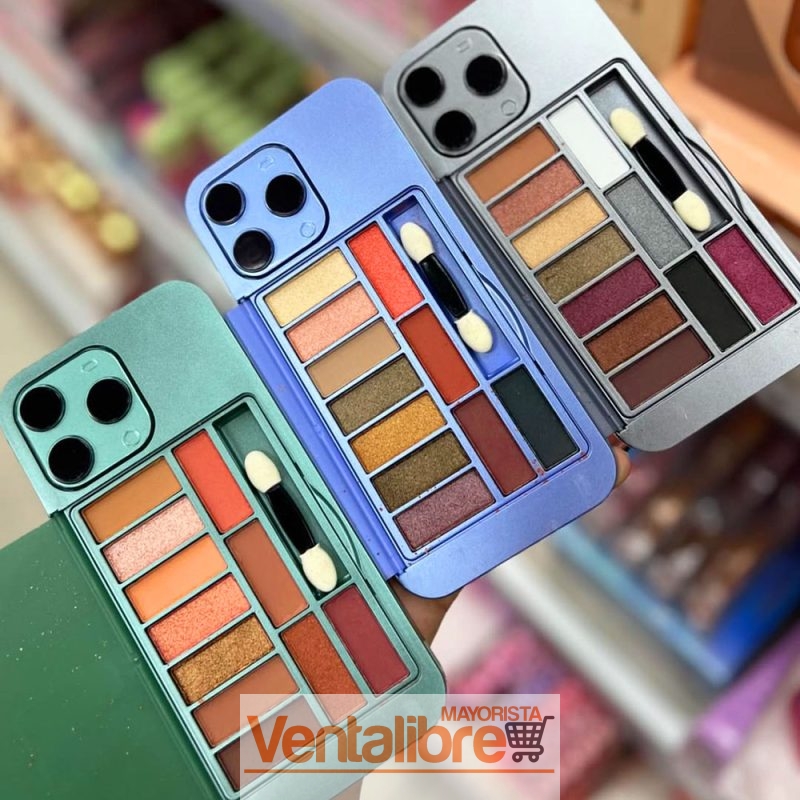 PALETA DE SOMBRAS EN FORMA DE CELULAR 11 COLORES - Imagen 4