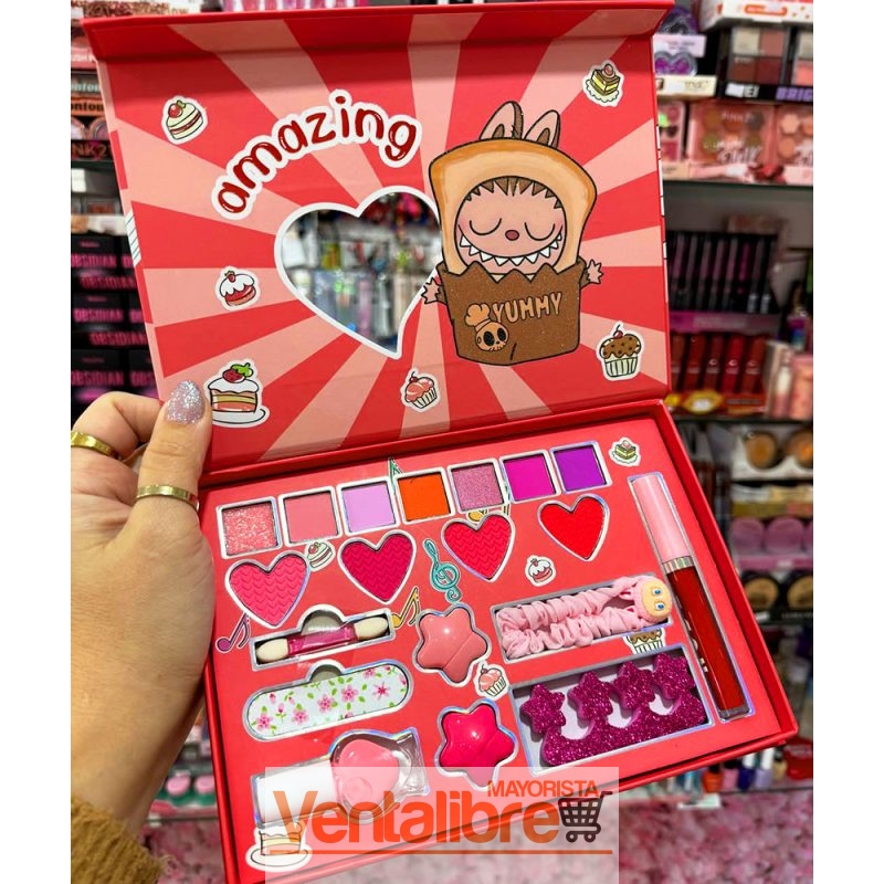 SET COMPLETO DE MAQUILLAJES LABUBU