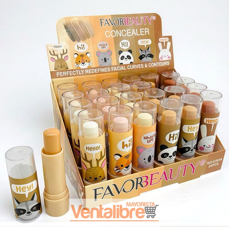 CORRECTOR EN BARRA KAWAII ANIMALITOS FAVORBEAUTY