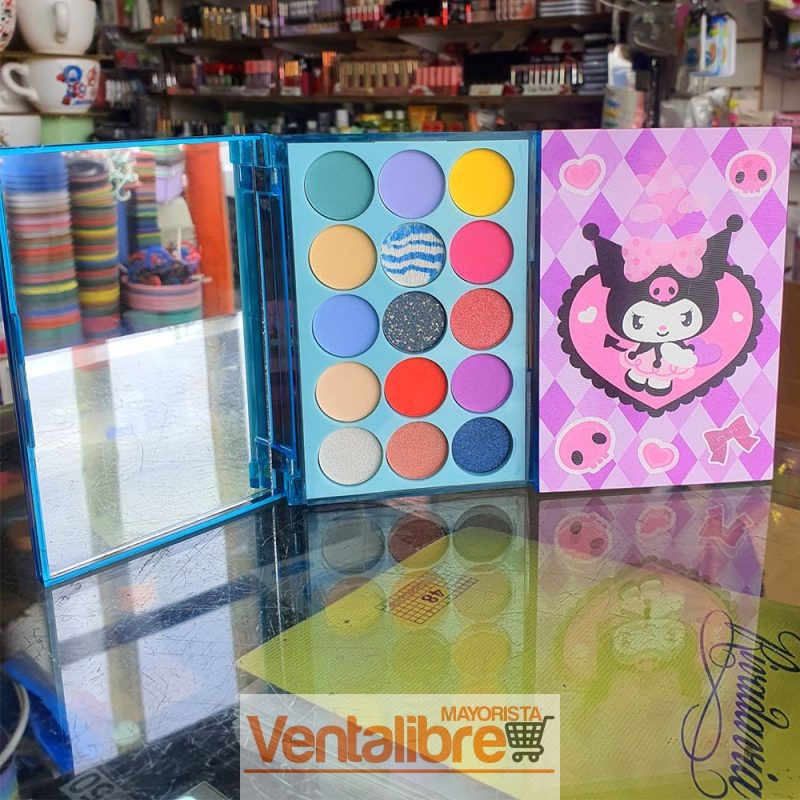 PALETA DE SOMBRAS CON PERSONAJES 11 COLORES Y ESPEJO - Imagen 2