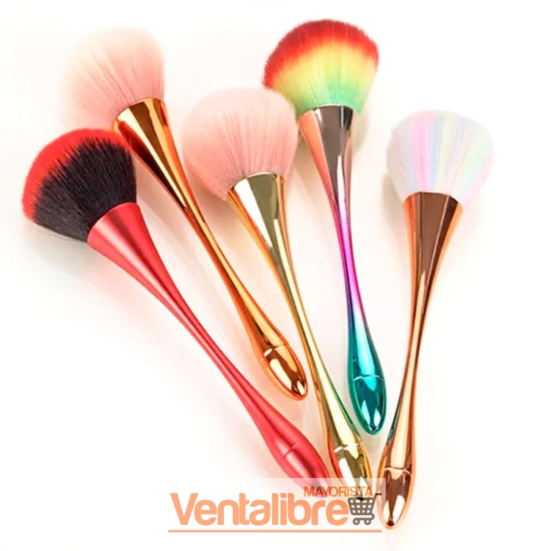 BROCHA PARA MAQUILLAJE PROFESIONAL RUBOR POLVO COMPACTO