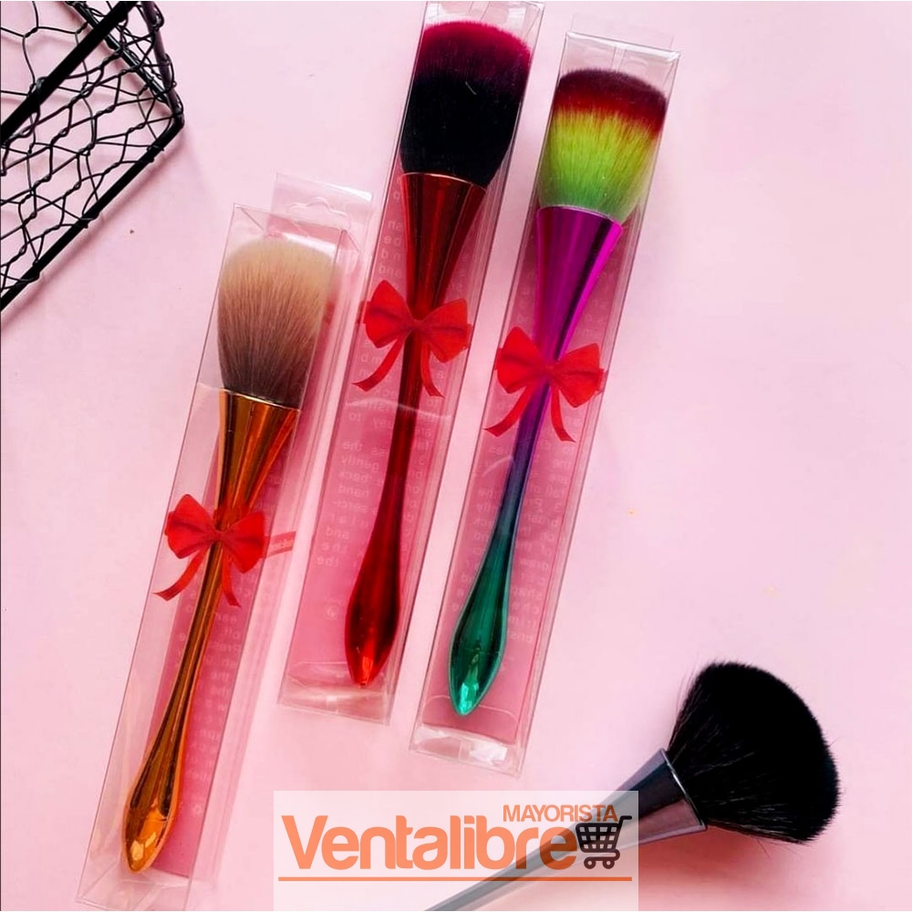 BROCHA PARA MAQUILLAJE PROFESIONAL RUBOR POLVO COMPACTO - Imagen 2