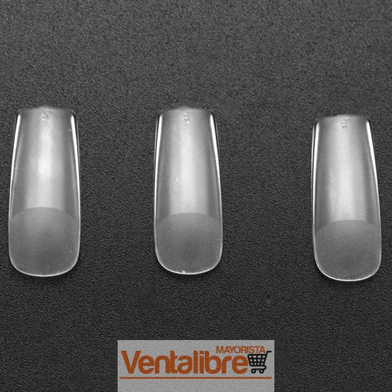 TIPS PARA SOFT GEL FORMA CUADRADA PRE LIMADAS MATTE X 100 PCS. - Imagen 4