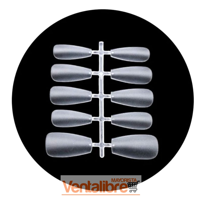 TIPS SOFT GEL COFFIN MATTE LARGO X 100 PCS. - Imagen 4