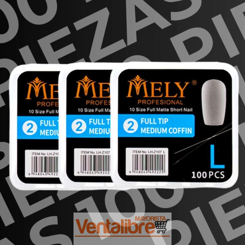 TIPS PARA SOFT GEL COFFIN MATTE MEDIO X 100 PCS. - Imagen 5