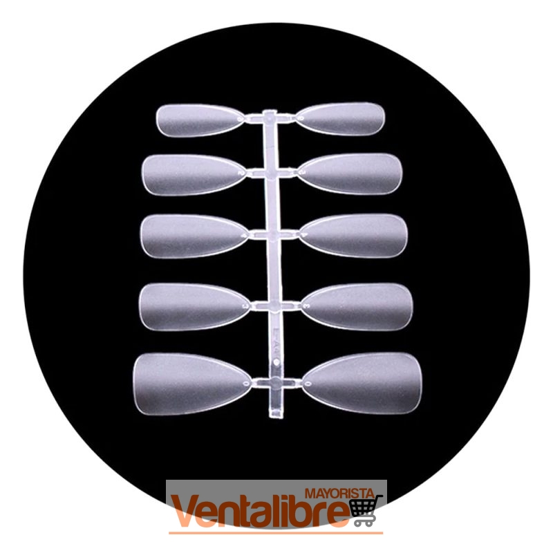 TIPS SOFT GEL ALMENDRA MATTE MEDIO X 100 PCS. - Imagen 2