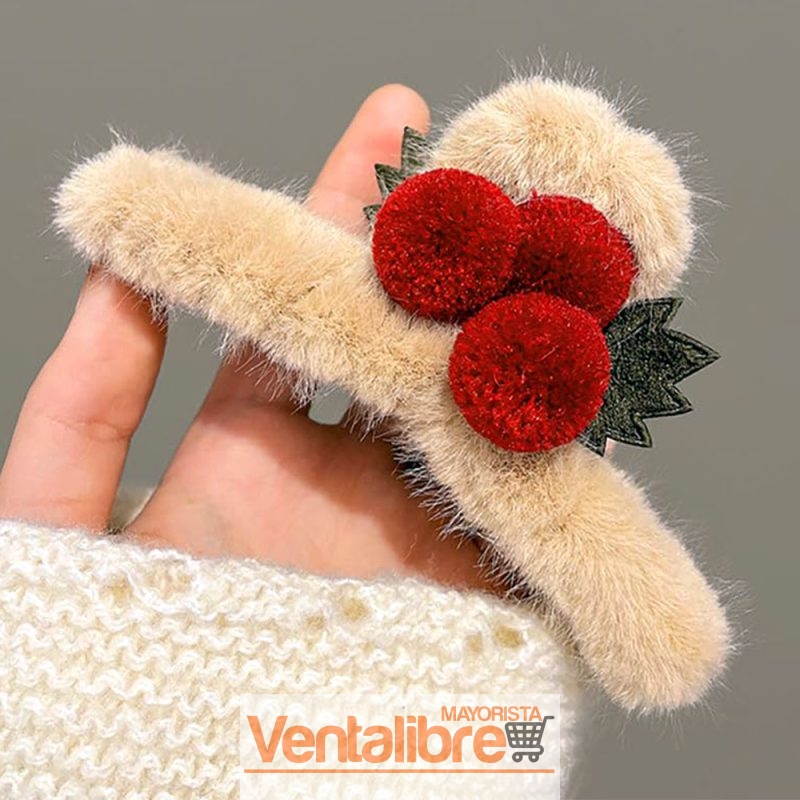 BROCHE DE PELO PELUCHE COLORES SURTIDOS 11 CM. - Imagen 3
