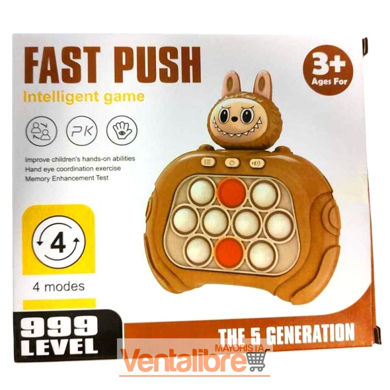 CONSOLA DE JUEGO POP IT ELECTRÓNICO PUSH TOY LABUBU