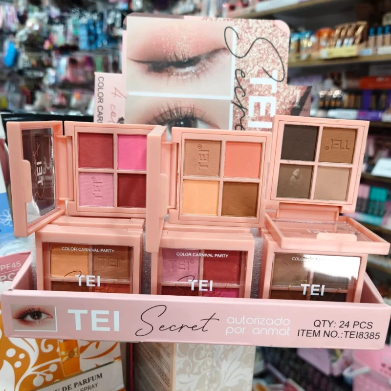 PALETA DE SOMBRAS EN POLVO DE 4 COLORES PARA OJOS