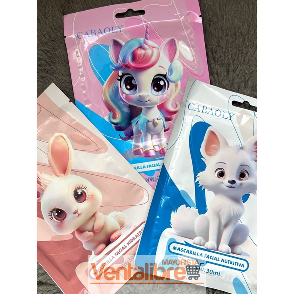 MASCARILLA FACIAL HIDRATANTE ANIMALS CABAOLY