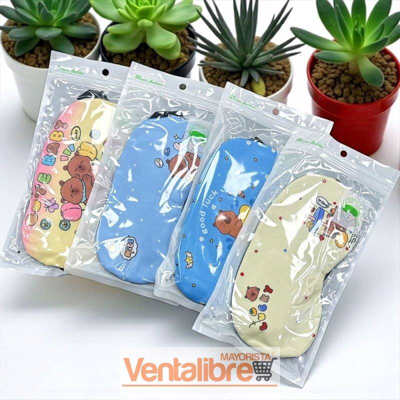 ANTIFAZ CON GEL CAPYBARA VARIOS COLORES