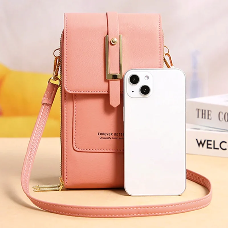 BANDOLERA PORTA CELULAR CORREA REGULABLE DOBLE COMPARTIMIENTO