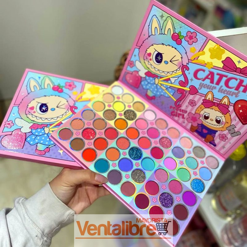 PALETA DE SOMBRA LABUBU CATCH PRETTY GIRL 54 COLORES