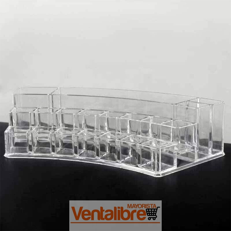 ORGANIZADOR DE MAQUILLAJE DE ACRÍLICO TRANSPARENTE - Imagen 2