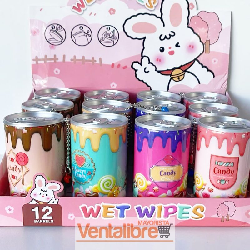 TOALLITAS HÚMEDAS EN LATAS CON DISEÑOS WET WIPES - Imagen 3
