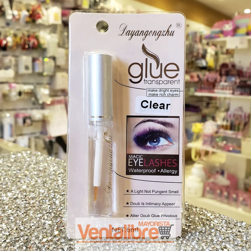 PEGAMENTO PARA PESTAÑAS GRUPITO O ENTERA COLOR TRANSPARENTE