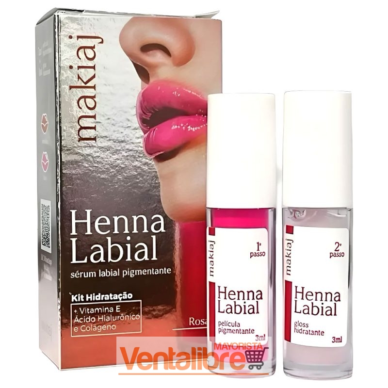 HENNA TINTE LABIAL MAKIAJ PARA LABIOS CON ÁCIDO HIALURÓNICO