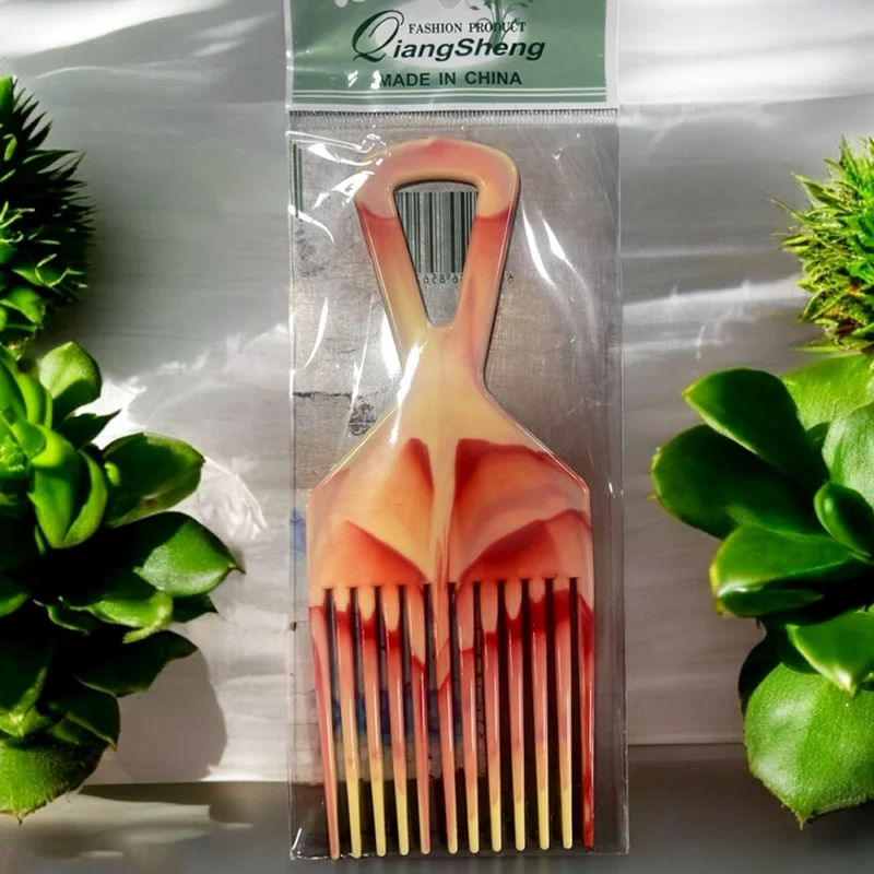 PEINE AHUECADOR TENEDOR DESENREDANTE RIZOS