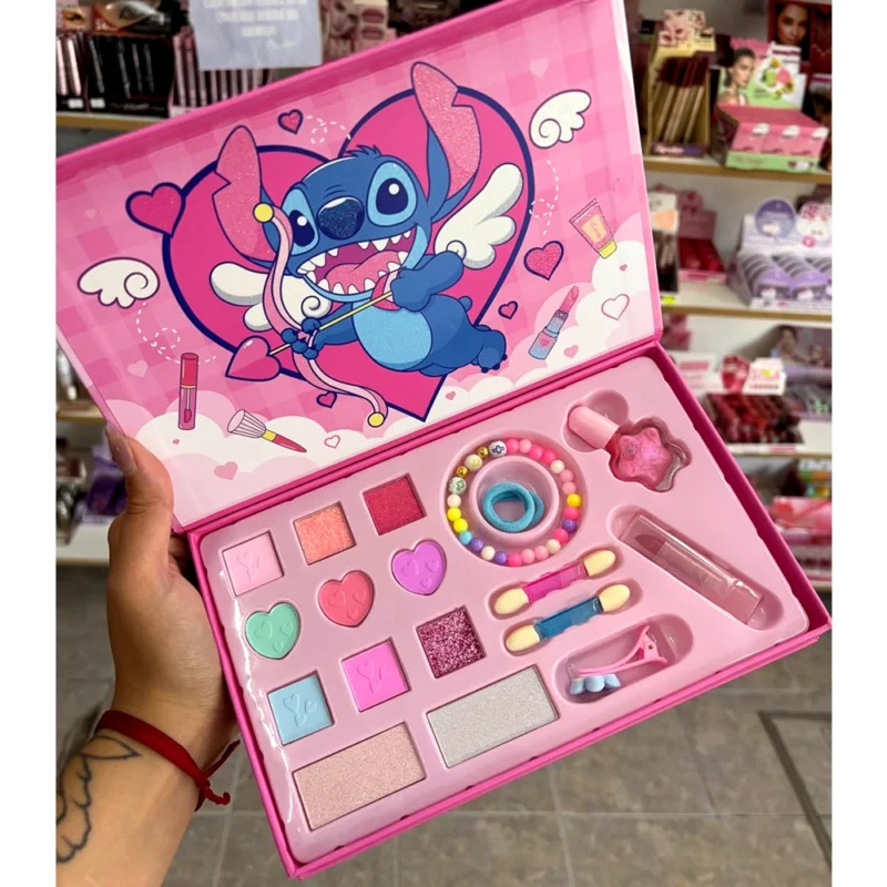 KIT COMPLETO DE MAQUILLAJES STITCH LOVE