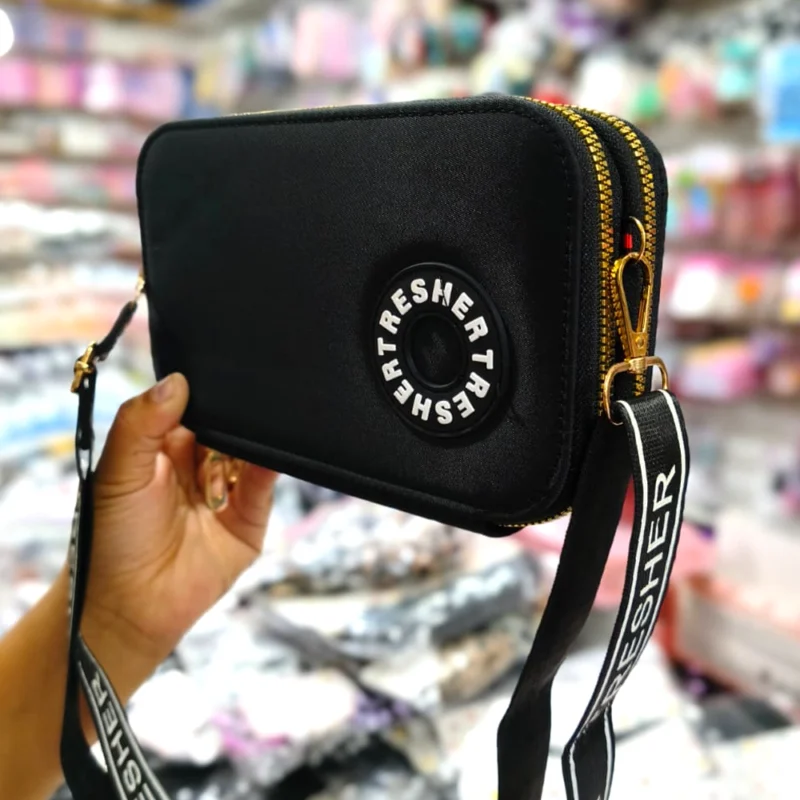 BANDOLERA PORTA CELULAR CON CORREA DOBLE COMPARTIMIENTO