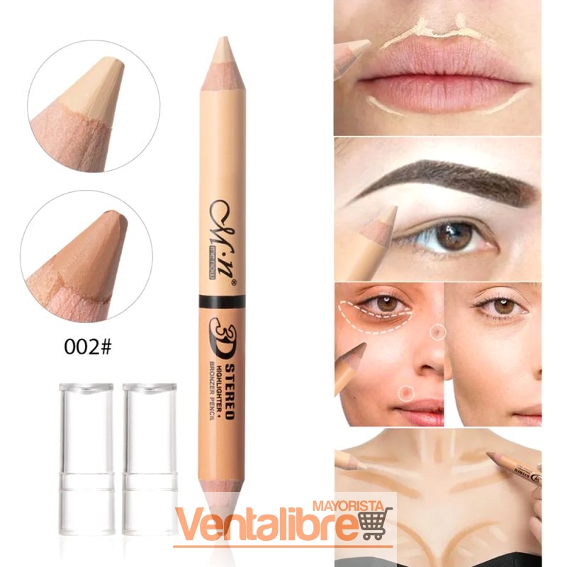LÁPIZ ILUMINADOR + CONTORNO BRONCEADOR 2 EN 1 - Imagen 3