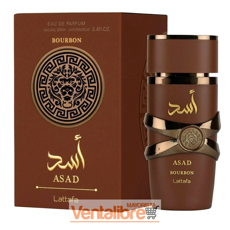 PERFUME ÁRABE MASCULINO LATTAFA ASAD BOURBON EAU 30ML.