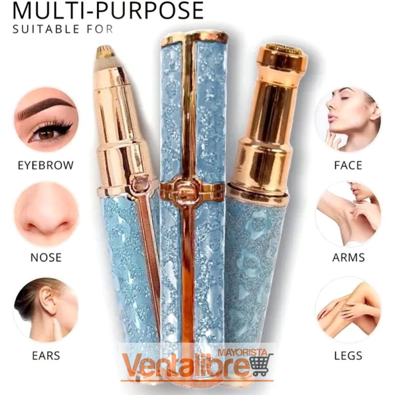 DEPILADORA FACIAL & CORPORAL CON LUZ 2 EN 1