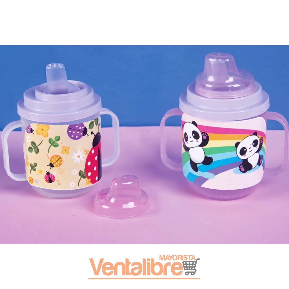 VASO ESTAMPADO 250CC. CON DOS ASAS TAPA Y TΕΤΙΝΑ